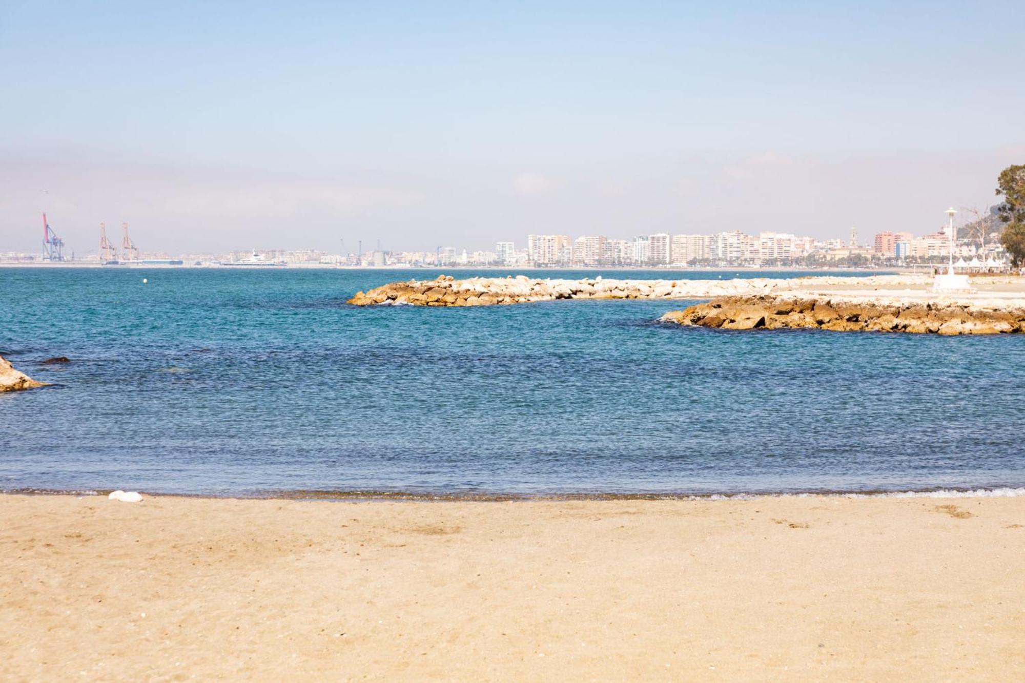 Premium Malaga Beach With Terrace Exterior foto